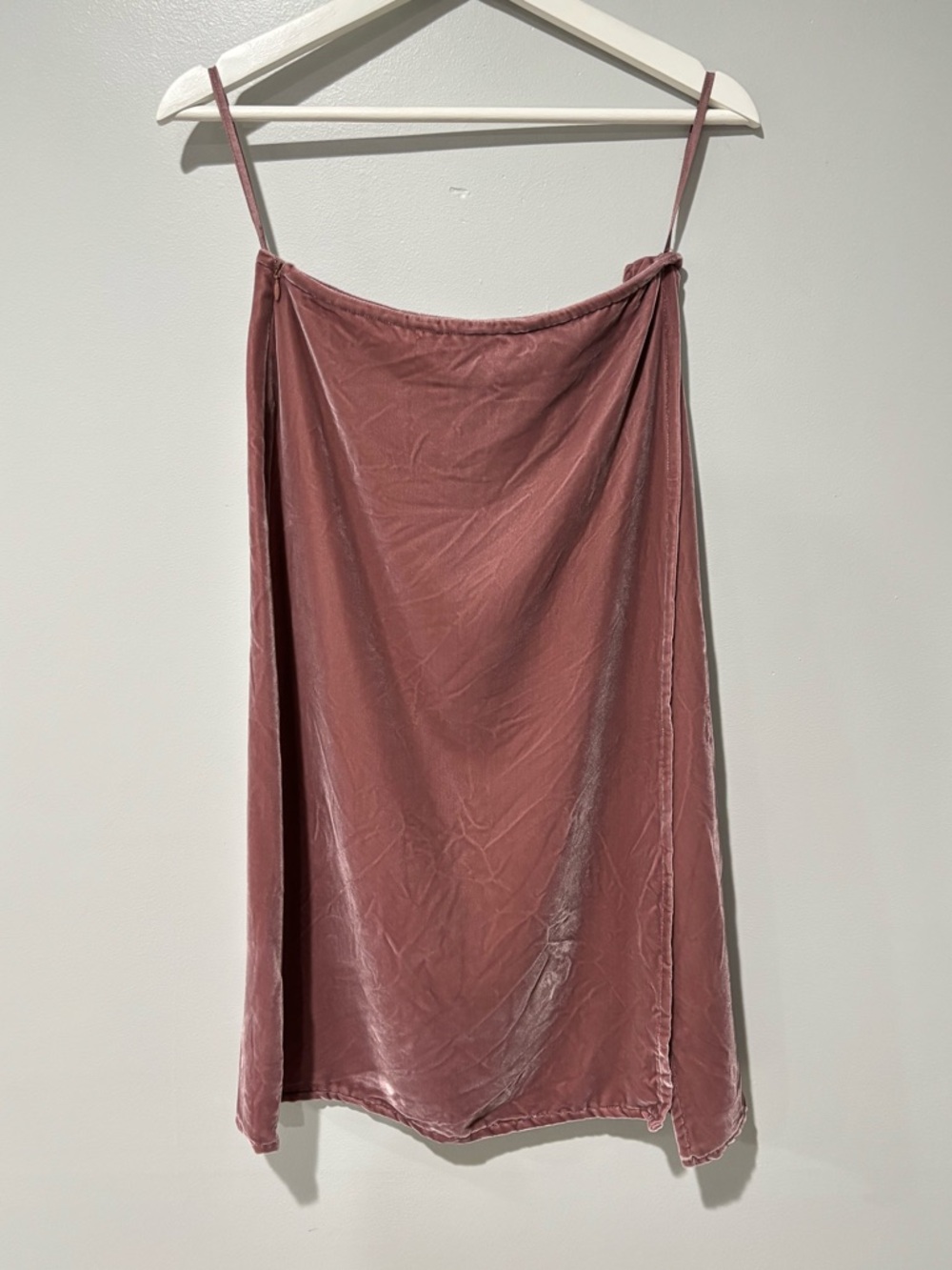 3x1 Pink Velvet Midi Skirt